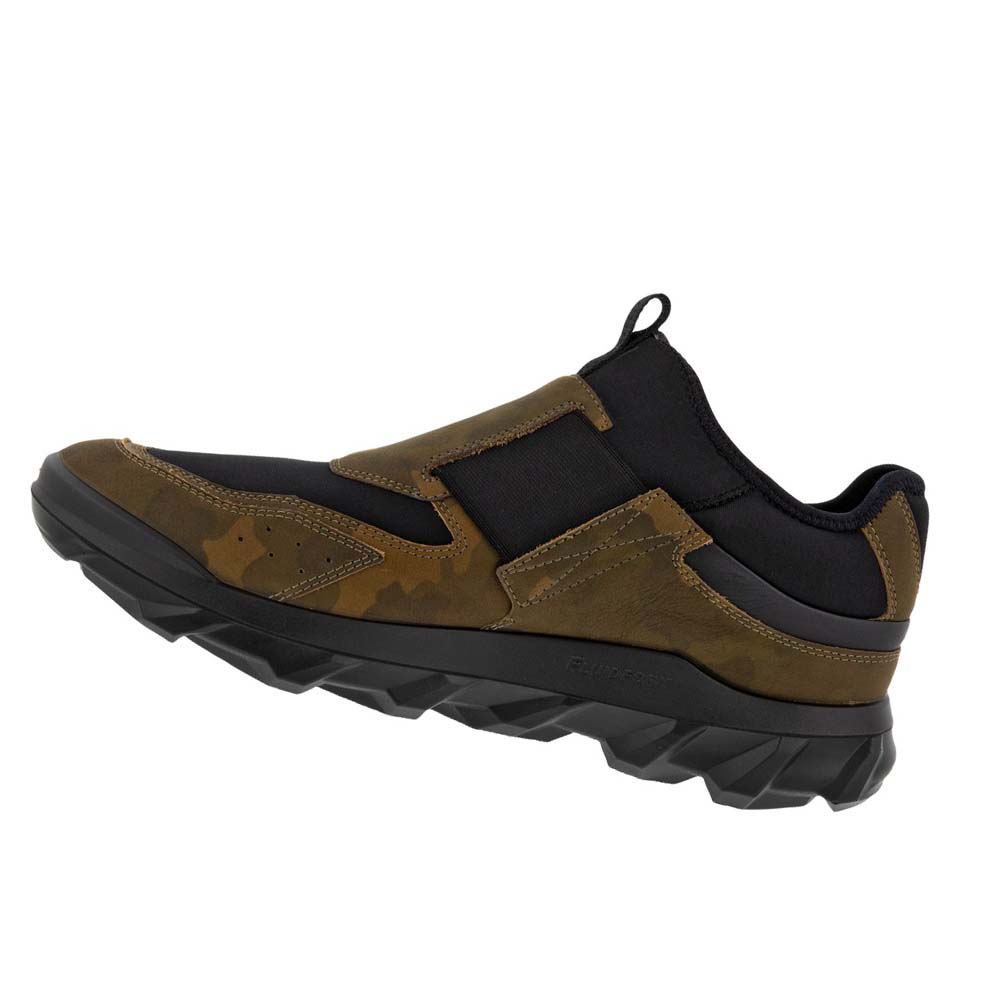 Men's Ecco Mx Low Slip On Sneakers Brown | USA 625SGL